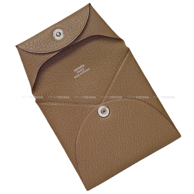 エルメス コインケース バスティア エトゥープ シルバー金具 X刻印 1632 