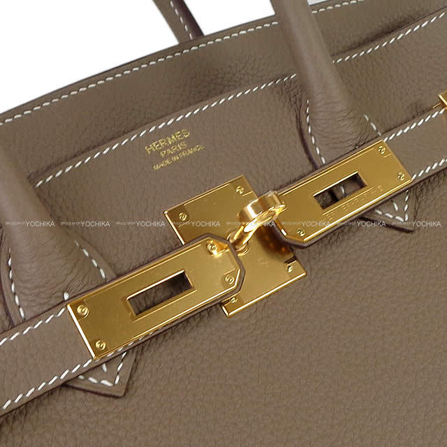HERMES エルメス ハンドバッグ バーキン30 エトープ (エトゥープ) トゴ