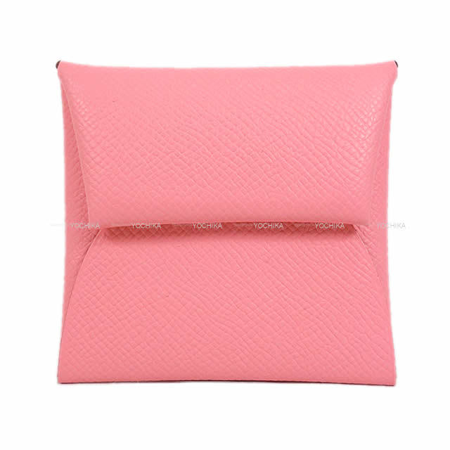 HERMES エルメス コインケース バスティア ローズコンフェッティ  