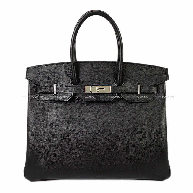 HERMES エルメス ハンドバッグ バーキン35 黒(ブラック) エプソン シルバー金具 新品