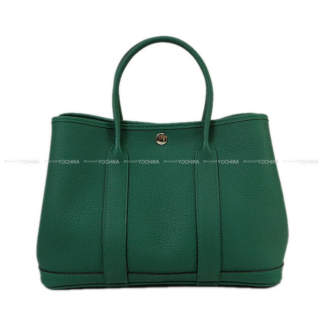 HERMES エルメス ガーデンパーティ 30 TPM マラカイト ネゴンダ(オールレザー型押し) 新品未使用