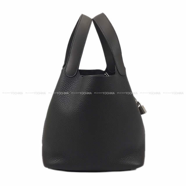 HERMES エルメス ハンドバッグ ピコタンロック タッチ 22 MM グラファイト×プロン トリヨンクレマンス/スイフト シルバー金具 新品未使用