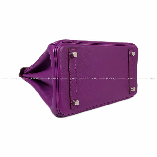 HERMES エルメス バッグ バーキン25 アネモネ スイフト シルバー金具 新品