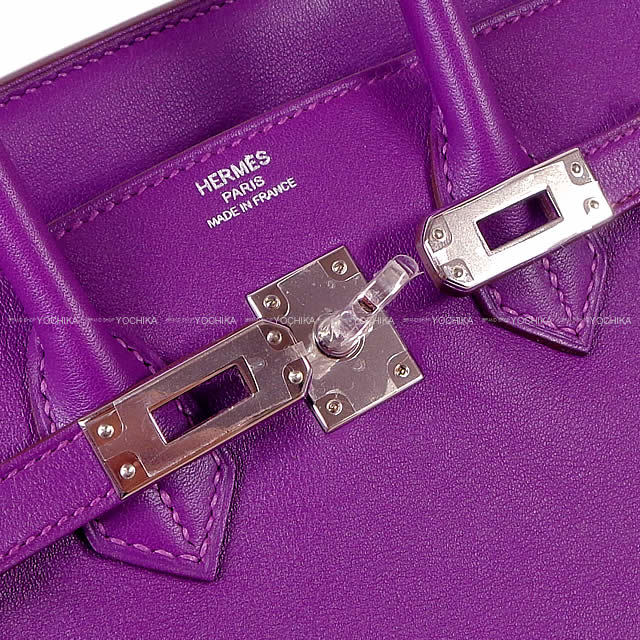 HERMES エルメス バッグ バーキン25 アネモネ スイフト シルバー金具 新品