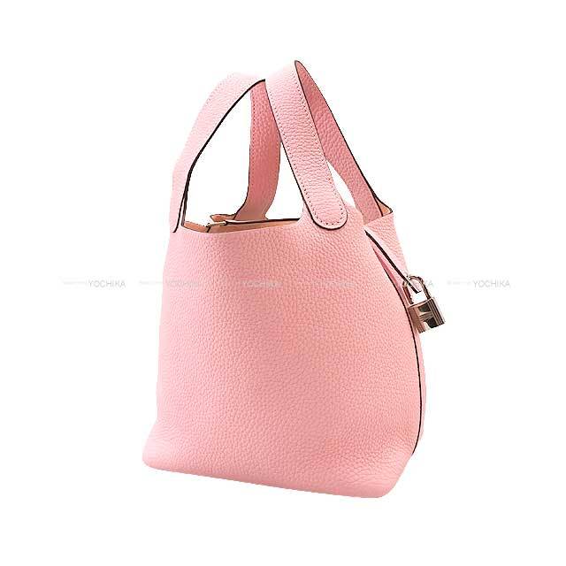 HERMES エルメス ハンドバッグ ピコタンロック 18 PM ローズサクラ 