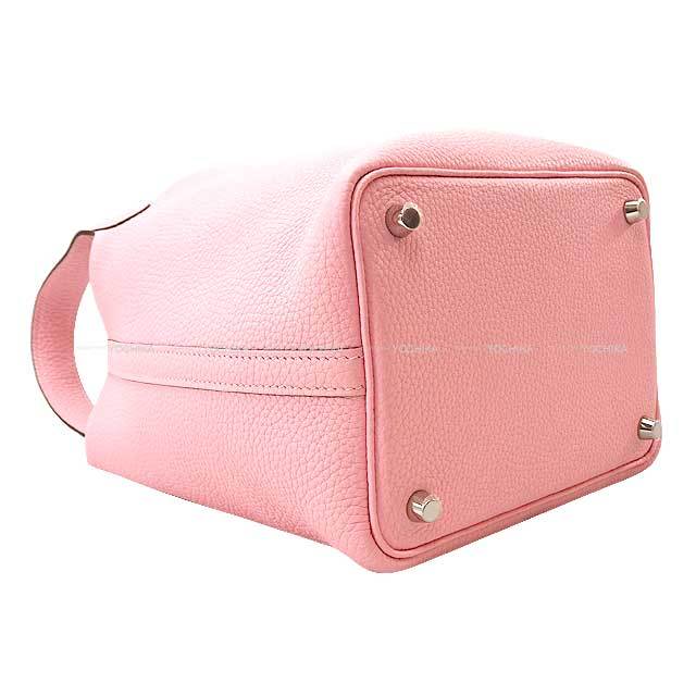 HERMES エルメス ハンドバッグ ピコタンロック 18 PM ローズサクラ 