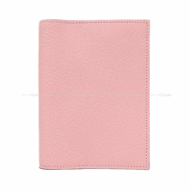 HERMES エルメス 手帳 アジェンダカバー GM ローズサクラ シェーブル  