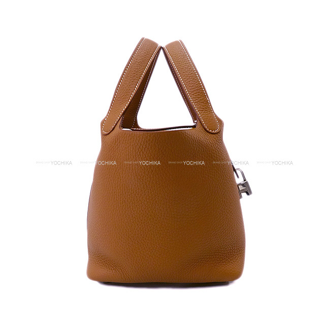 HERMES エルメス ハンドバッグ ピコタンロック 18 PM ゴールド 