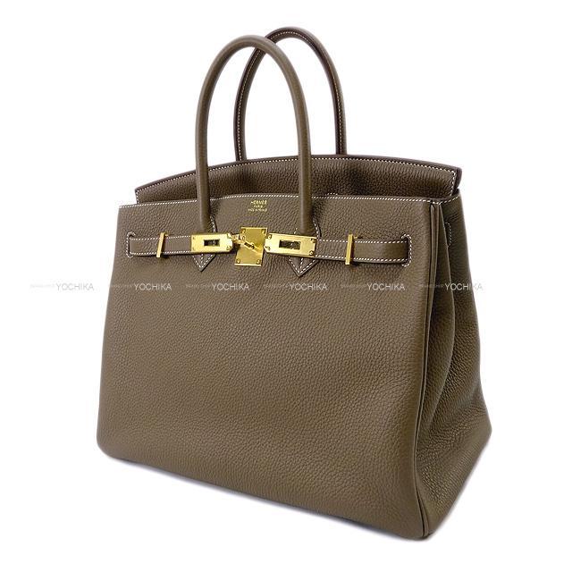 HERMES エルメス ハンドバッグ バーキン35 エトープ(エトゥープ) トリヨン ゴールド金具 新品