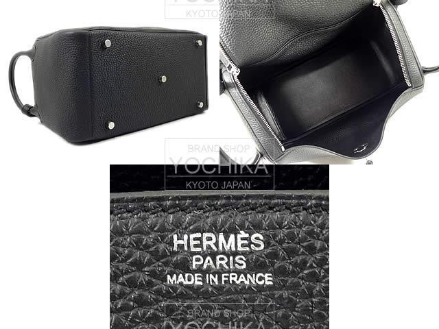 HERMES エルメス ハンドバッグ リンディ30 黒 トリヨン シルバー金具 新品