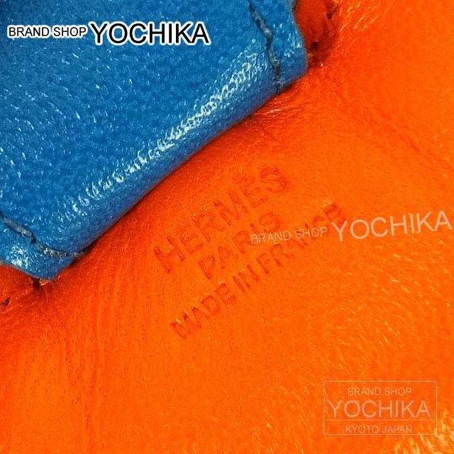 エルメス バッグチャーム "ロデオ/RODEO" PM フーオレンジXセレステXコバルト  新品