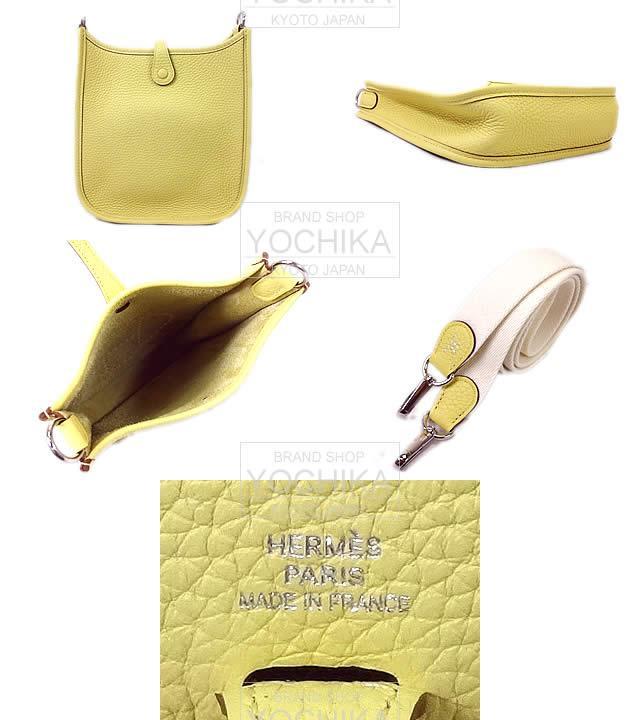 HERMES エルメス ショルダーバッグ ミニ エブリン エヴリン 16 TPM アマゾン ジョーヌプッサンXクレ 新品