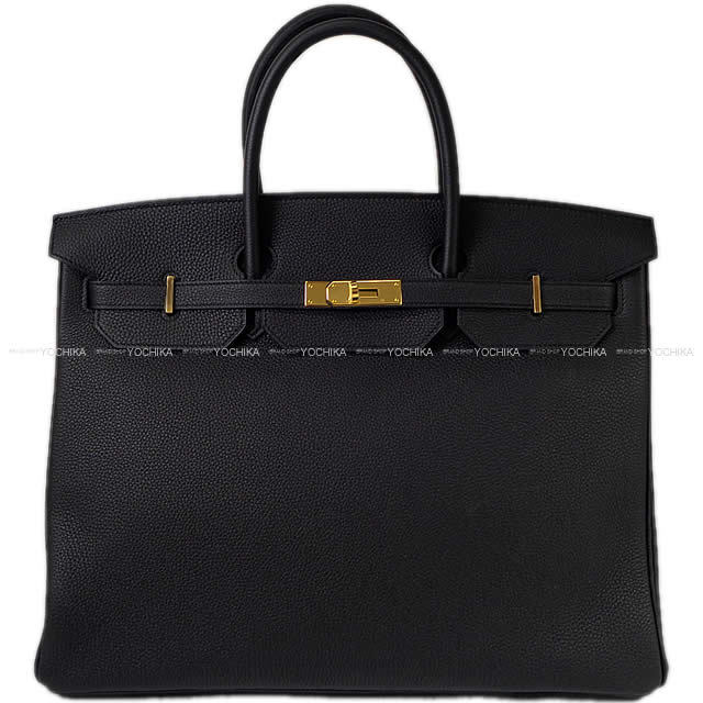 HERMES エルメス ハンドバッグ バーキン40 黒 (ブラック) トゴ
