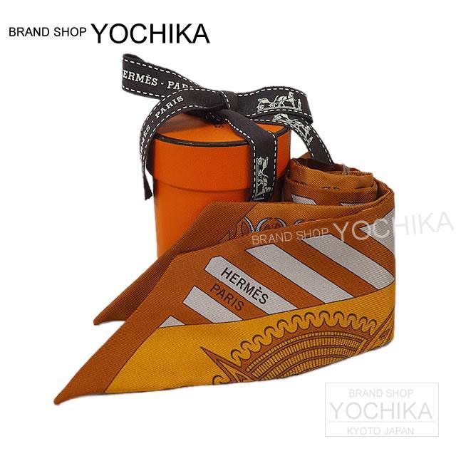 HERMES エルメス ツイリー スカーフ "クレタの幾何学" ルーXジョーヌヴィフXブトンドール シルク100% 新品