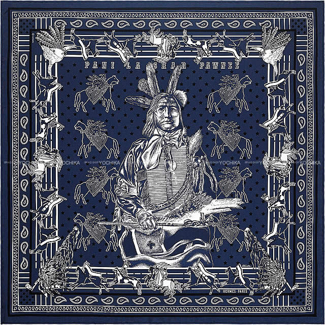 HERMES エルメス バンダナ カレ55 