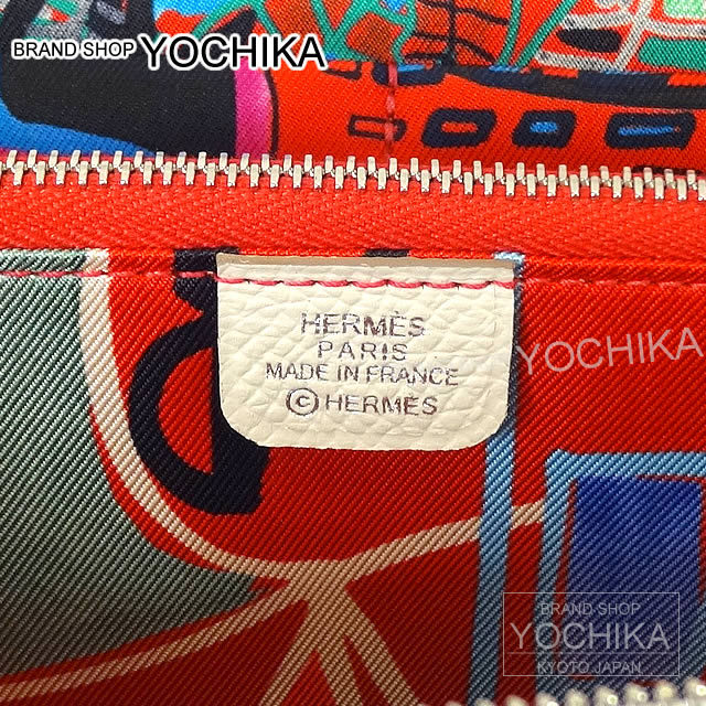 HERMES エルメス アザップ シルクイン "熱帯のモダニズム" クレXルージュヴィフ エプソンXシルクXバレニア 新品