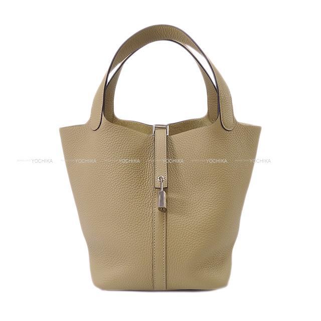 HERMES エルメス ハンドバッグ ピコタンロック 22 MM トレンチ トリヨン シルバー金具 新品