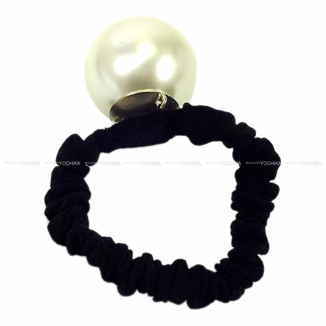 CHANEL シャネル ビッグパール ココマーク ヘアゴムバンド  