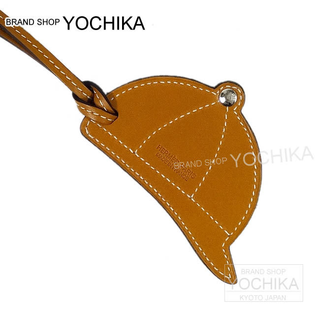 HERMES エルメス バッグチャーム "パドック ボンベイ" オレンジポピーXブルーサンシールXナチュラルサブレ スイフトXヴォーバトラー 新品