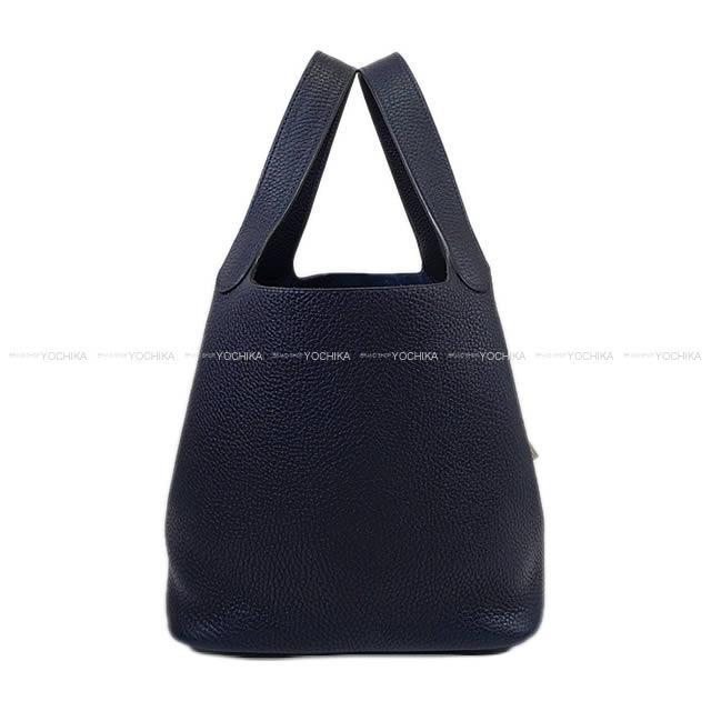 HERMES エルメス ハンドバッグ ピコタンロック 22 MM ブルーニュイ  