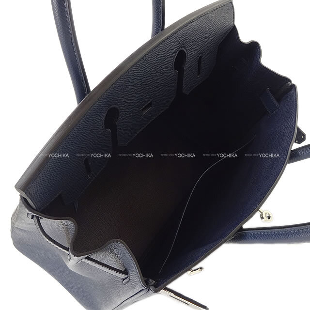 HERMES エルメス ハンドバッグ バーキン30 ブルーインディゴ エプソン