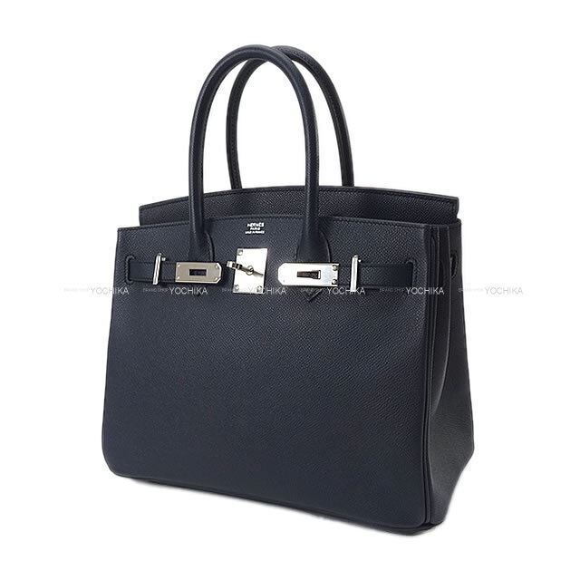 HERMES エルメス ハンドバッグ バーキン30 ブルーインディゴ エプソン
