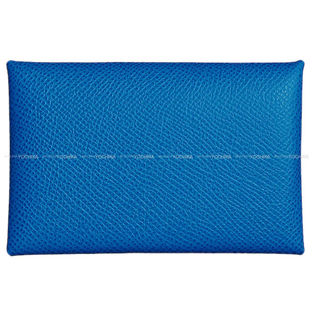 エルメス カードケース Calvi(カルヴィ) ブルーザンジバル(ザンジバールブルー) エプソン 新品
