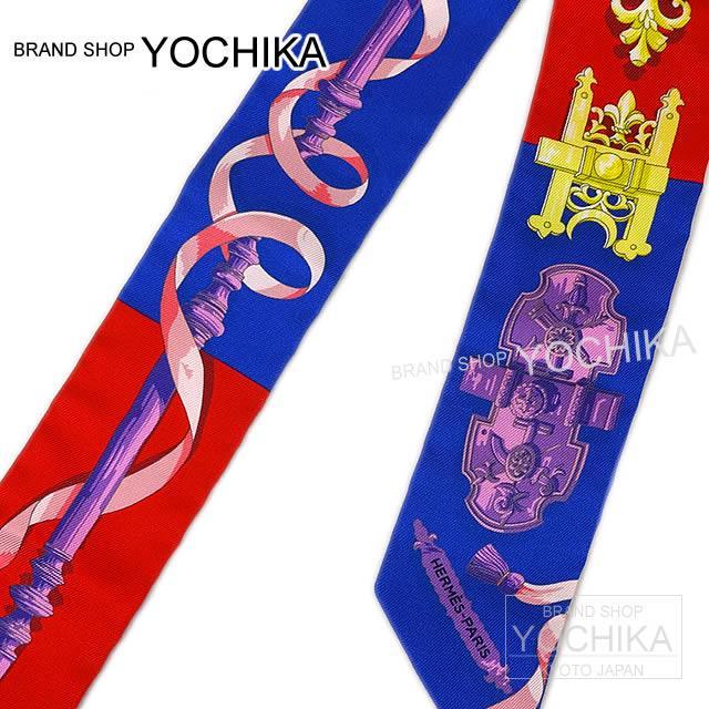 2017 新作 HERMES エルメス ツイリー スカーフ "Ferronnerie" シエルXブラッシュXグリスブルーエ 新品