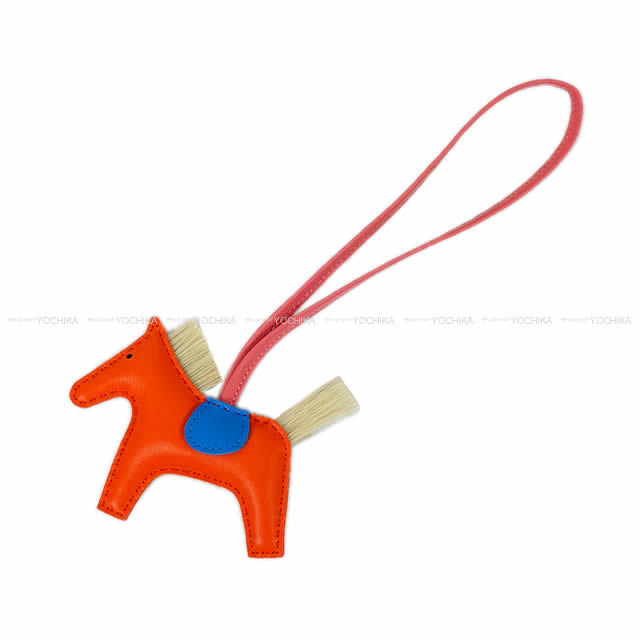 2017春夏 HERMES エルメス バッグチャーム ロデオ PM オレンジポピー アニューミロXクリノラン 新品