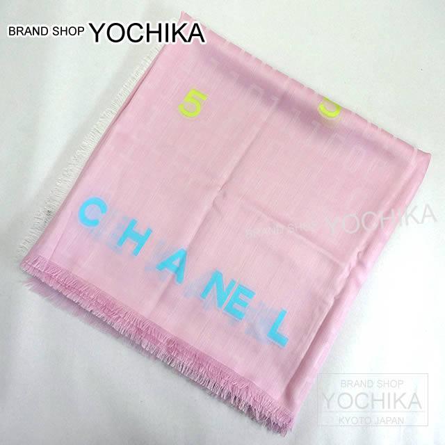Chanel シャネル タイポグラフィー ココ 大判 ストール ショール ベビーピンク カシミヤ47 ポリエステル1 シルク51 コットン1 4495新品