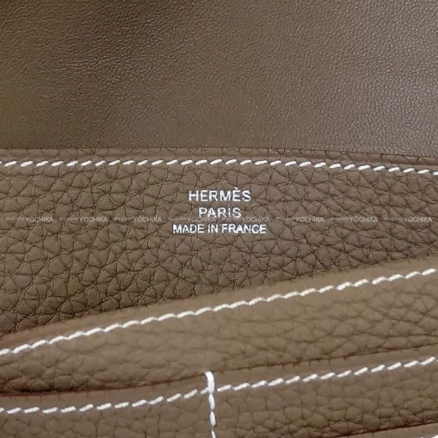 プレゼントにも最適♡【HERMES】 ドゴン ロング エトゥープ ☆正規店購入 HERMES ドゴン ロング エトゥープ (HERMES/長財布