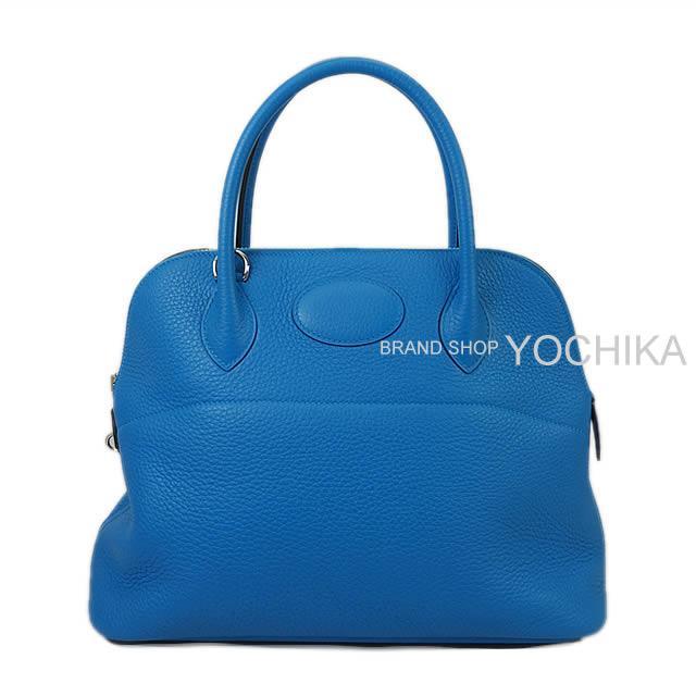 HERMES エルメス ハンドバッグ ボリード31 ブルーザンジバル(ザンジバールブルー) トリヨン シルバー金具 新品