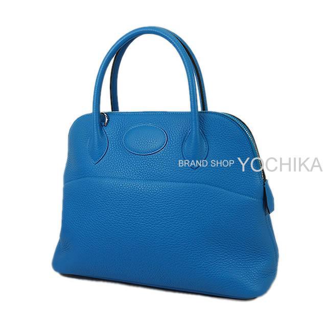 HERMES エルメス ハンドバッグ ボリード31 ブルーザンジバル(ザンジバールブルー) トリヨン シルバー金具 新品