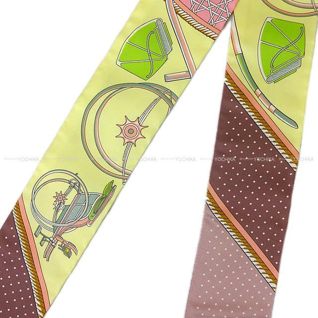 2017秋冬 新作 エルメス ツイリー スカーフ "折畳み式幌の馬車" グリスペール×ルージュ×ジョーヌヴィフ 新品