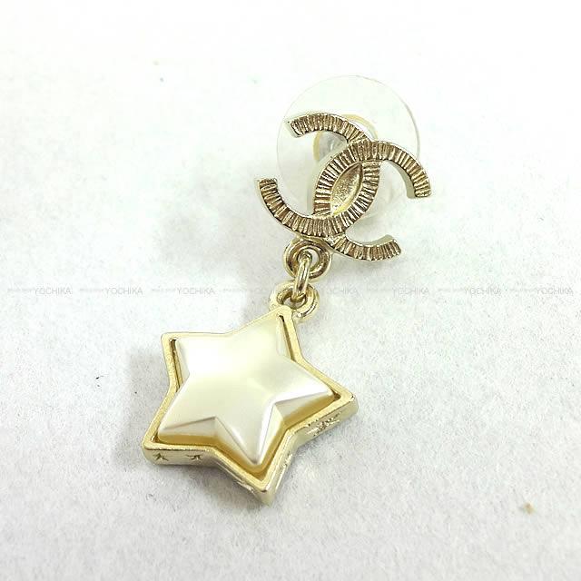 2017年秋冬 新作 CHANEL シャネル ココマーク スター ぶらさがり ピアス ゴールド A99141 新品