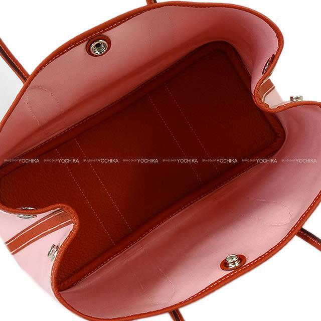HERMES エルメス ハンドバッグ ガーデンパーティ 30 TPM ローズ