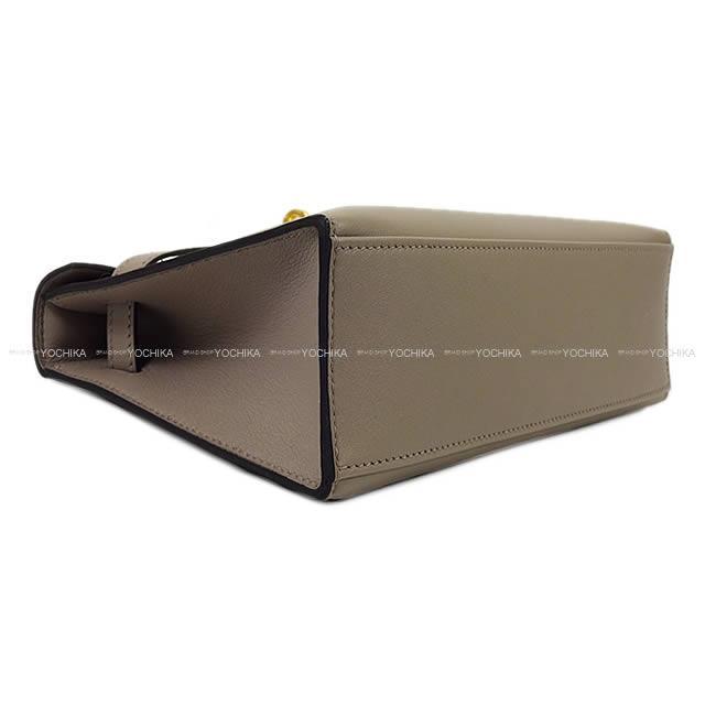 HERMES エルメス ハンドバッグ ポシェットケリー グリスアスファルト スイフト ゴールド金具 新品