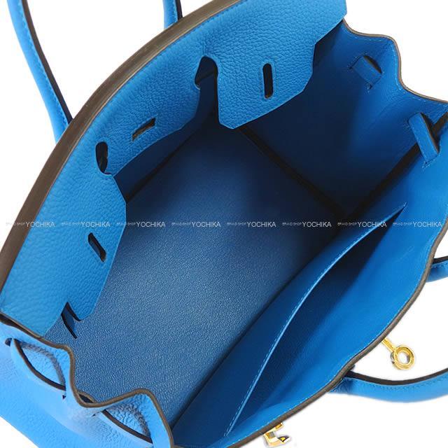HERMES エルメス ハンドバッグ バーキン25 ブルーザンジバル(ザンジバールブルー) トゴ ゴールド金具 新品