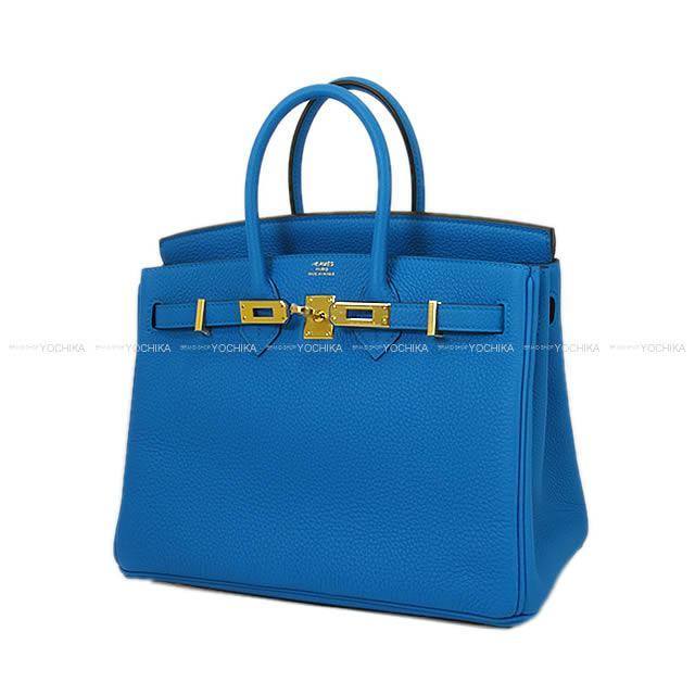 HERMES エルメス ハンドバッグ バーキン25 ブルーザンジバル(ザンジバールブルー) トゴ ゴールド金具 新品
