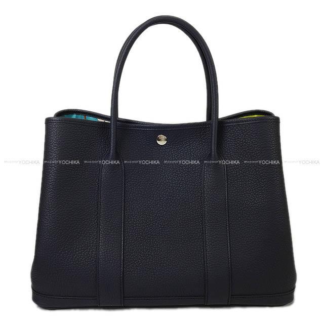 エルメス トートバッグ ガーデンパーティ 36 PM カマイユ ブルーインディゴXライム ネゴンダ 新品