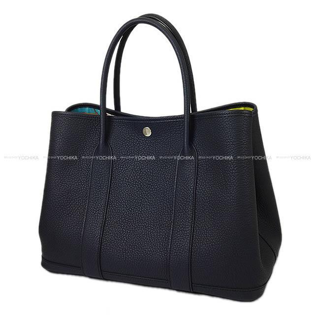 エルメス トートバッグ ガーデンパーティ 36 PM カマイユ ブルーインディゴXライム ネゴンダ 新品