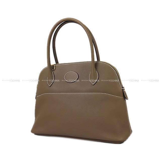 HERMES エルメス ショルダーバッグ ボリード27 エトープ(エトゥープ) スイフト ゴールド金具 新品