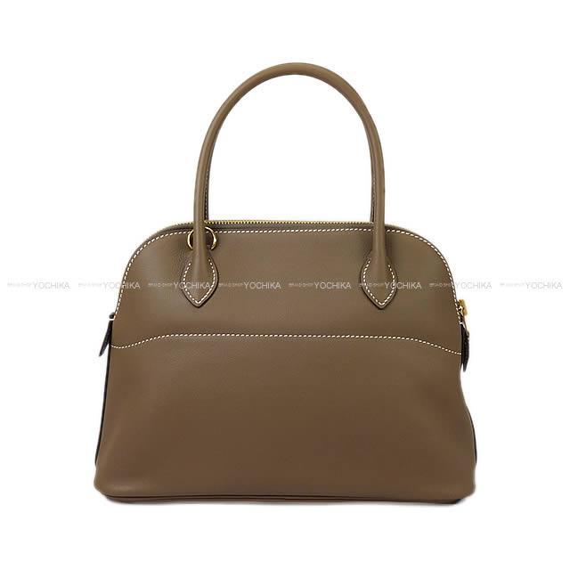 HERMES エルメス ショルダーバッグ ボリード27 エトープ(エトゥープ) スイフト ゴールド金具 新品