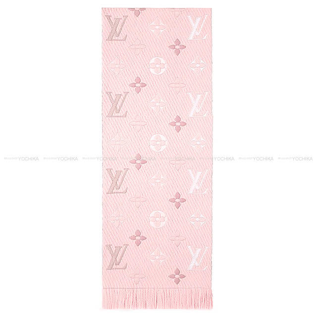 LOUIS VUITTON ルイ・ヴィトン マフラー エシャルプ・ロゴマニア レインボー クリスタルピンク M73057 新品