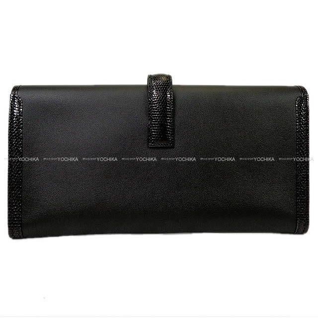HERMES エルメス クラッチバッグ "ジジェ エラン" 29 黒(ブラック) スイフトXリザード 新品