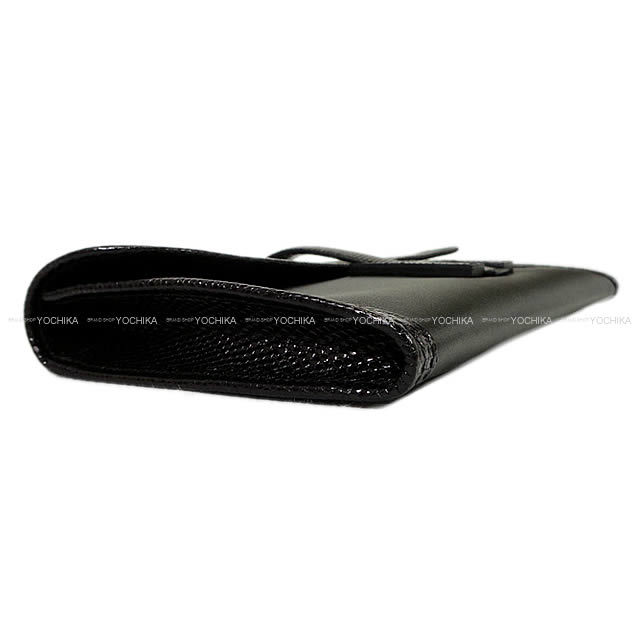 HERMES エルメス クラッチバッグ "ジジェ エラン" 29 黒(ブラック) スイフトXリザード 新品