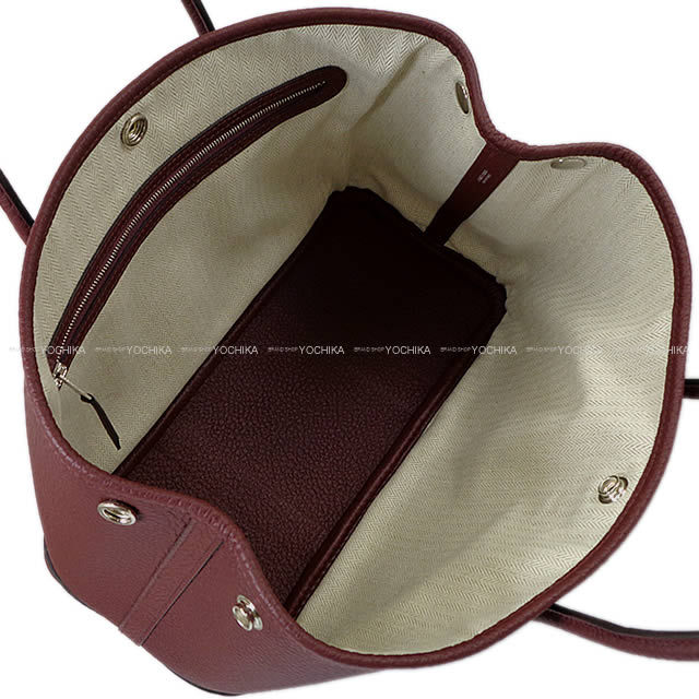 HERMES エルメス トートバッグ ガーデンパーティ 30 TPM ボルドー ヴァッシュカントリー シルバー金具 新品