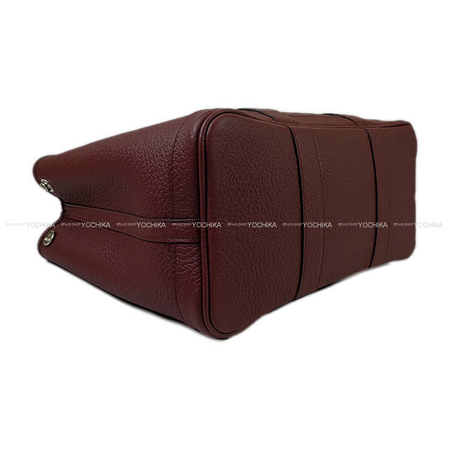 HERMES エルメス トートバッグ ガーデンパーティ 30 TPM ボルドー ヴァッシュカントリー シルバー金具 新品