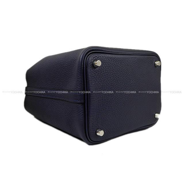 HERMES エルメス ハンドバッグ ピコタンロック エクラ 18 PM ブルーニュイ×ローズパープル トリヨンXスイフト 新品