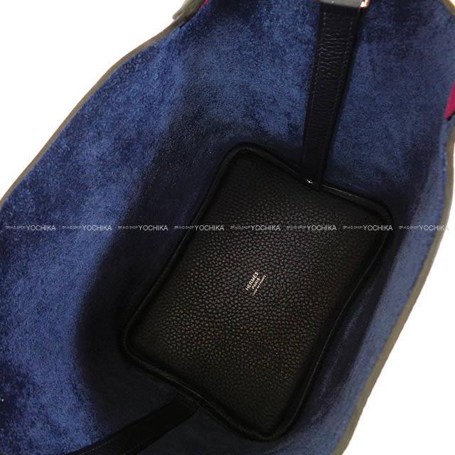 HERMES エルメス ハンドバッグ ピコタンロック エクラ 18 PM ブルーニュイ×ローズパープル トリヨンXスイフト 新品